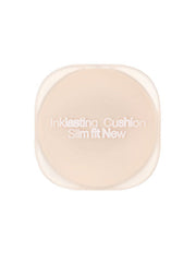 ProtoClinical k-beauty centered beige makeup swatch with a soft circular shape on a light background.