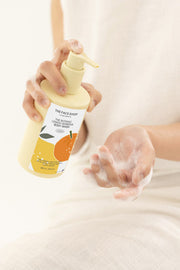 ProtoClinical k-beauty THE FACE SHOP The Botanic Lemon Verbena Body Wash 350ml single front-facing body wash container with visible front label on a white background