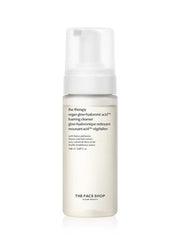 ProtoClinical k-beauty The Face Shop The Therapy Vegan Glow Hyaluronic Acid Foaming Cleanser 150ml single upright cleanser tube on a clean white background