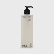 ProtoClinical k-beauty soft beige beauty graphic with a cool gray vertical center on a light background.