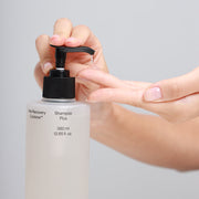ProtoClinical k-beauty warm beige and aqua beauty detail with a dark rounded center on a light background.