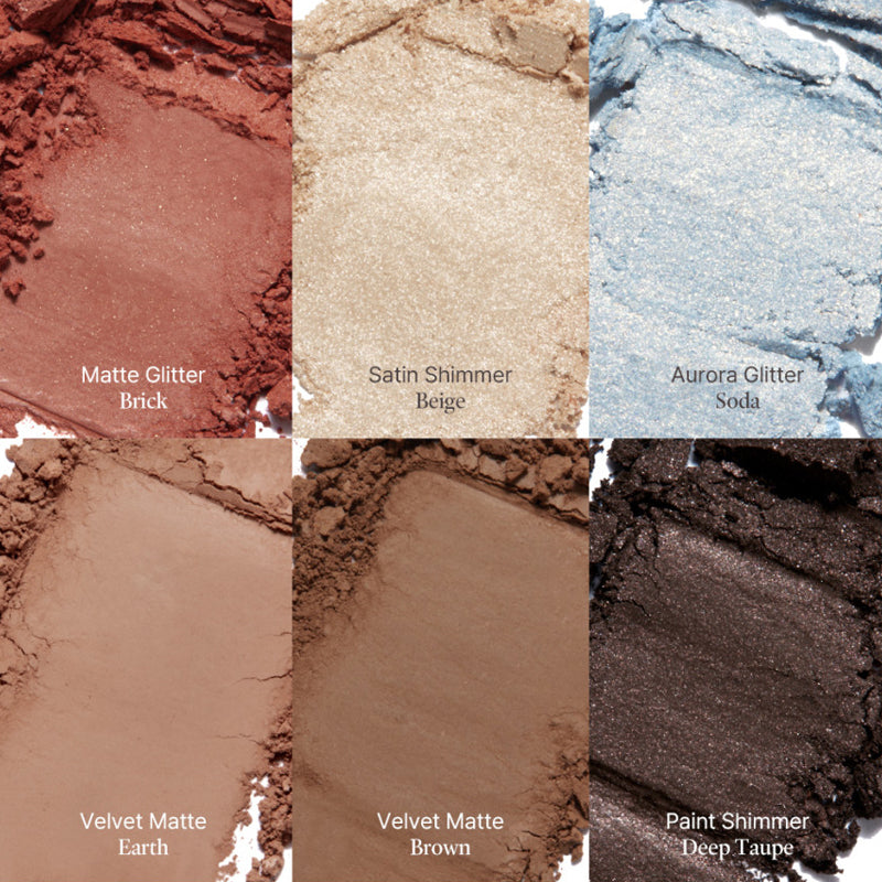 ProtoClinical k-beauty gray beauty graphic with layered rectangular shapes.