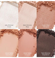 ProtoClinical k-beauty pink and tan beauty graphic with layered rectangular panels.