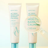ProtoClinical k-beauty DEWYTREE AC Deep Moisture Barrier Calming Cream 60ml single upright aqua cream tube in a square product shot on a clean light background