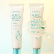 ProtoClinical k-beauty DEWYTREE AC Deep Moisture Barrier Calming Cream 60ml single upright aqua cream tube in a square product shot on a clean light background