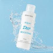 ProtoClinical k-beauty DEWYTREE Aqua Deep Boosting Toner 150ml single upright light blue bottle on a clean white background