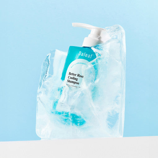 ProtoClinical k-beauty Daleaf Apple Mint Better Root Cooling Shampoo 500ml single upright dark shampoo bottle on a light background.