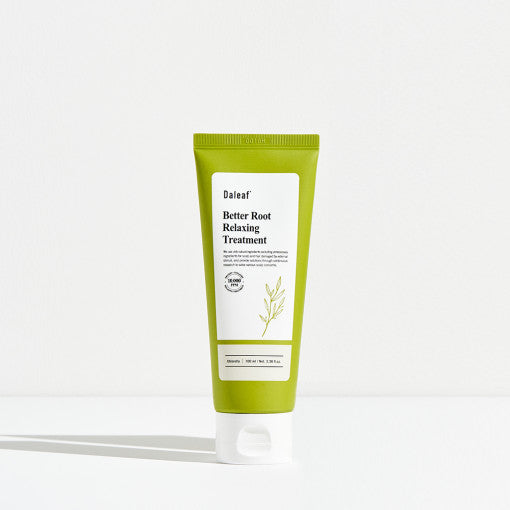 ProtoClinical k-beauty Daleaf Chlorella Better Root Relaxing Treatment 230ml single upright olive bottle on a clean white background