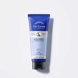 ProtoClinical k-beauty dark blue beauty product silhouette with pale green side tones on a light background.