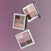 ProtoClinical k-beauty mauve beauty graphic with a soft beige center on a muted purple background.
