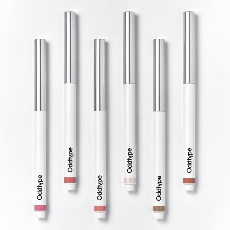 ProtoClinical k-beauty Oddtype New Rules Lip Liner single upright cool gray lip liner package centered on a clean white background