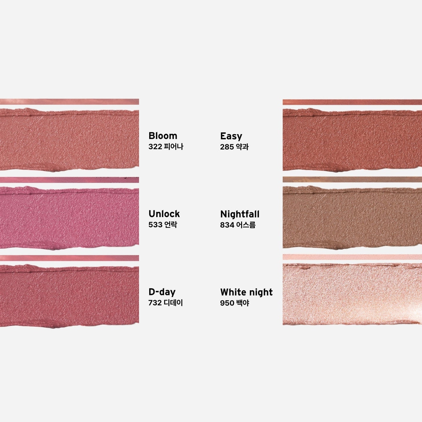 ProtoClinical k-beauty Oddtype New Rules Lip Liner two rosy lip liner swatches side by side on a pale aqua and white background