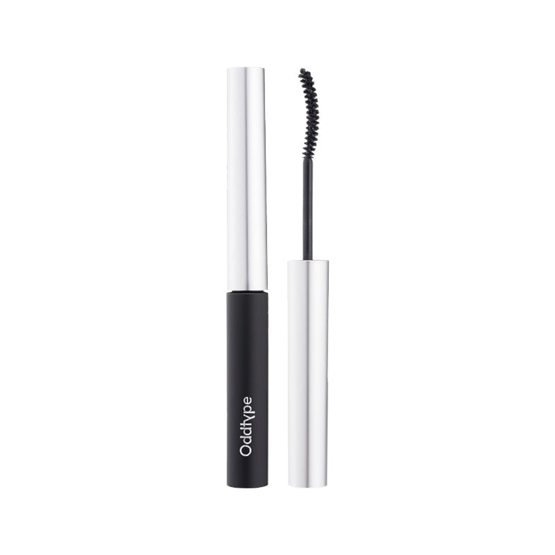 ProtoClinical k-beauty Oddtype Unlimited Curl Lift Mascara single upright mascara tube centered on a white background with soft lavender side shading