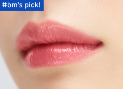 ProtoClinical k-beauty Oddtype Unscene Dew Glow Balm single horizontal rosy beige lip balm swatch on a pale background