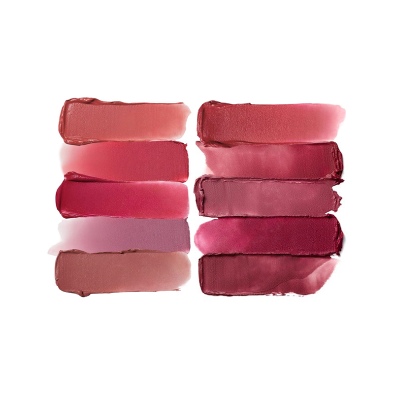 ProtoClinical k-beauty Oddtype Unseen Blur Tint square lip tint swatch chart with multiple shade swatches on a pale background
