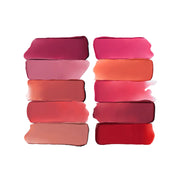ProtoClinical k-beauty Oddtype Unseen Mirror Tint square lip tint swatch chart with multiple shade swatches on a pale background