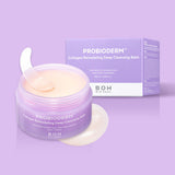ProtoClinical k-beauty [BIO HEAL BOH] Probioderm Collagen Remodeling Deep Cleansing Balm 100ml shown as a purple cleansing balm jar with a pale balm dollop behind it on a white background.