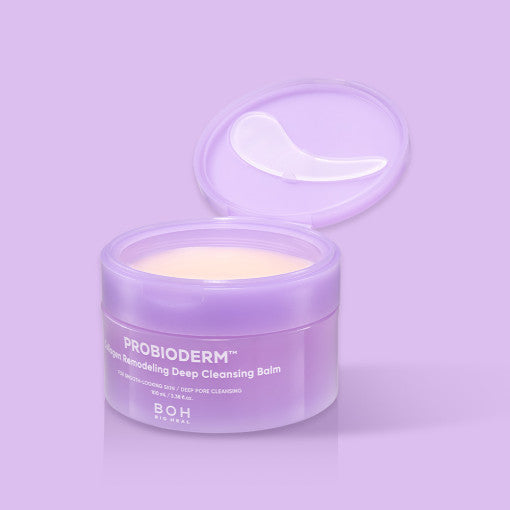 ProtoClinical k-beauty [BIO HEAL BOH] Probioderm Collagen Remodeling Deep Cleansing Balm 100ml single cleansing balm package shown in a square studio product graphic on a white background
