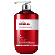 ProtoClinical k-beauty PAUL MEDISON Deep Red Fast Hair Loss Shampoo 1077ml #Baby Powder single front-facing shampoo bottle with printed Baby Powder label on a clean white background