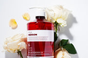 PAUL MEDISON Deep Red Fast Hair Loss Shampoo 1077ml #White Musk by ProtoClinical shown in a clean product bottle shot on a white background, highlighting the Deep Red hair loss care label for a k-beauty routine.