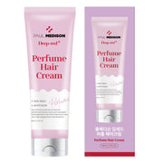 ProtoClinical k-beauty PAUL MEDISON Deep Red Perfume Hair Cream 80ml #WHITE MUSK single pale pink hair cream tube centered on a light background