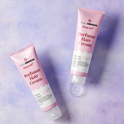 ProtoClinical k-beauty PAUL MEDISON Deep Red Perfume Hair Cream 80ml #WHITE MUSK single pale lilac hair cream tube centered on a light background