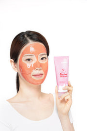 ProtoClinical k-beauty PAUL MEDISON Deep Red Pore Peel Off Pack 155ml single upright pale aqua package with coral-red accents on a light background.