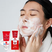 ProtoClinical k-beauty PAUL MEDISON Deep-red Acne Foam cleansing 155ml shown in branded cleansing product packaging on a white background