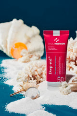 ProtoClinical k-beauty PAUL MEDISON DEEP-RED SUN CREAM 60ml SPF50 PA+++ single sunscreen tube with a visible printed label on a white background