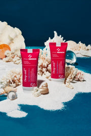 ProtoClinical k-beauty PAUL MEDISON DEEP-RED SUN CREAM 60ml SPF50 PA+++ single sunscreen tube with a visible printed label on a white background