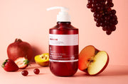 ProtoClinical k-beauty PAUL MEDISON Deep-red Y Care Feminine Washes 510ml as a single deep red pump bottle with a white label on a clean light background
