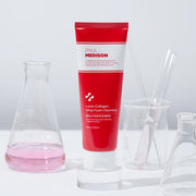 PAUL MEDISON LACTO COLLAGEN WHIP FOAM CLEANSING 155ml by ProtoClinical shown in front-facing skincare packaging on a clean white background, highlighting the labeled cleanser presentation for a k-beauty routine.