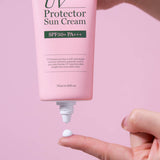 ProtoClinical k-beauty PAUL MEDISON UV Protector Sun Cream 70ml SPF50+ PA+++ single sunscreen tube with a visible printed label on a white background