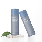 ProtoClinical k-beauty KUNDAL CLASSIC MEN'S AQUA SEBUM BALANCING ALL IN ONE LOTION 150ml pale lavender packaging graphic with a soft gray lower-left accent on a white background