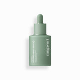 ProtoClinical k-beauty KUNDAL Mugwort Soothing Energy Serum 30ml single deep green serum bottle centered on a light background with soft peach side shading