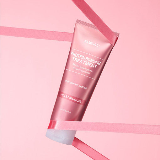 ProtoClinical k-beauty KUNDAL Protein Bonding Treatment 250ml shown in a hair treatment product packshot on a light background.