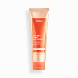 ProtoClinical k-beauty KUNDAL Volume And Fixing Curl Cream 130ml as a single upright peach curl cream tube centered on a white background with pale blue side panels