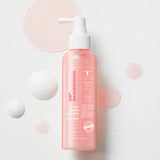 ProtoClinical k-beauty Dr.BANGGIWON Anti Blemish Scalp Tonic 150ml single upright pink scalp tonic bottle centered on a soft blue and white background.