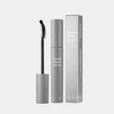 ProtoClinical k-beauty DR.BANGGIWON EYELASH BLACK SERUM 11ml single upright black serum tube centered on a white background with pale aqua side accents