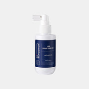 ProtoClinical k-beauty soft gray vertical beauty silhouette with pale green and blue side shading on a light background.