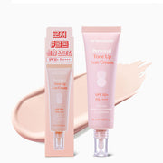 ProtoClinical k-beauty DR.BANGGIWON Personal Tone Up Sun Cream #01 Rosy 50ml SPF50+ PA++++ two rosy pink sun cream packages side by side on a pale pink background.