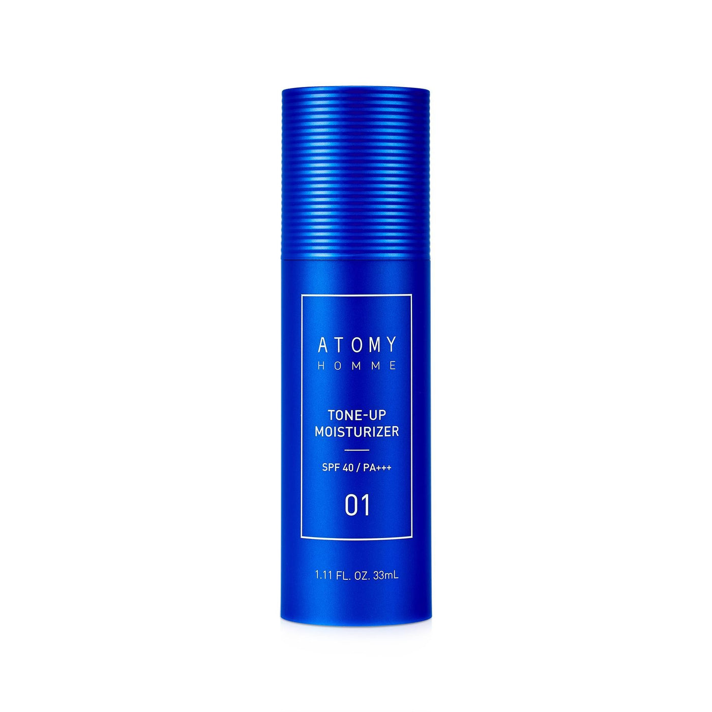 ATOMY Homme Tone Up Moisturizer 33ml by ProtoClinical shown in a product-focused moisturizer image highlighting the branded packaging for a k-beauty skincare routine.