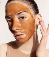 ProtoClinical k-beauty Sulwhasoo Clarifying Mask 120ml detail image with soft tan and warm copper vertical bands on a light background.