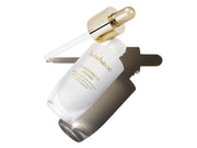 ProtoClinical k-beauty Sulwhasoo Concentrated Ginseng Brightening Ampoule 20g bottle detail on a light background with soft yellow and lavender accents.