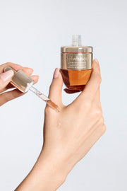 ProtoClinical k-beauty Sulwhasoo Concentrated Ginseng Rejuvenating Ampoule 20g detail image with warm beige and pale blue tones on a light background.