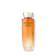 ProtoClinical k-beauty Sulwhasoo Concentrated Ginseng Rejuvenating Water 150ml bottle centered on a light background with pale blue side accents.