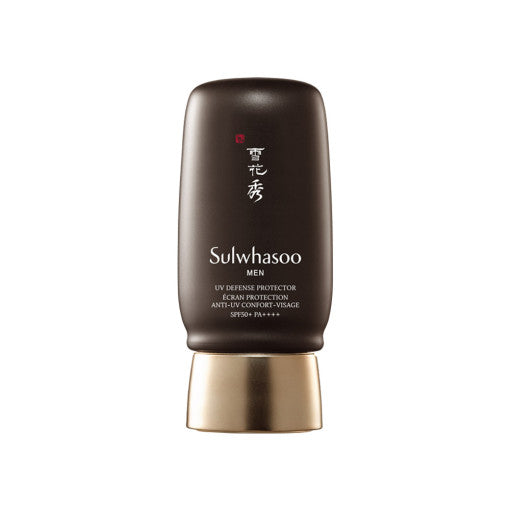 ProtoClinical k-beauty Sulwhasoo MEN UV Defense Protector 50ml SPF50+ PA++++ bottle packaging centered on a clean white background.
