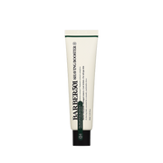 ProtoClinical k-beauty tall beige cosmetic graphic centered on a black background.
