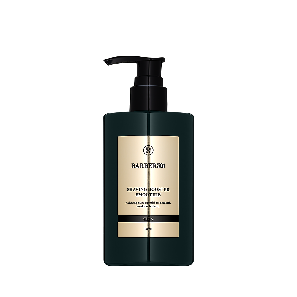 ProtoClinical k-beauty BARBER501 Shaving Booster Smoothie 300ml #CICA product image on a clean white background.