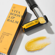 ProtoClinical k-beauty BARBER501 Vita Booster Lip Balm 3.6ml product packaging on a light background.
